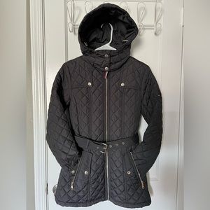 SALE🔥 Tommy Hilfiger Diamond Puffer long Jacket Coat Black